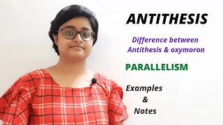 Antithesis literary term figure of speech origindefinitionexamples literaturenotes  in hindi [upl. by Einhorn365]