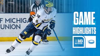 Wisconsin at Michigan  Highlights  Big Ten Hockey  12132024 [upl. by Nylevol]