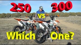 250 vs 300 2 Stroke Dirt Bike  Which One Should YOU Get [upl. by Allecram]