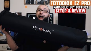 FOTODIOX EZ PRO PARABOLIC 36quot SOFTBOX  OFFICIAL TESTINGSET UP amp REVIEW [upl. by Svensen]