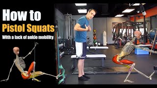 How to do pistol squats with a lack of ankle mobility [upl. by Nnaeiram]