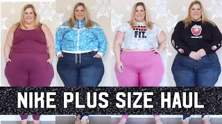 Nike Plus Size Haul Streetwear Leggings Jumpsuits Sports Bras  More [upl. by Zitella]