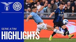 LAZIO 31 INTER  HIGHLIGHTS  SERIE A 2122  Nerazzurri on wrong end of Lazios comeback ⚫🔵 [upl. by Allertse]