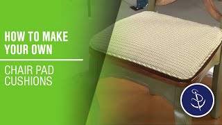 How to Make Your Own Chair Pad Cushions [upl. by Jaddan]