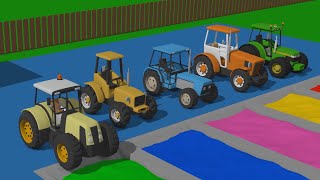 Tractors and Excavators in Action Powerful Farming Machines for All Ages [upl. by Irena]