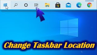 How to Move Taskbar in Windows 10 [upl. by Timms]