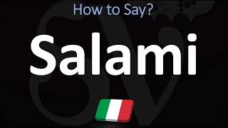 How to Pronounce Salami CORRECTLY  Italian Charcuterie Board Pronunciation Guide [upl. by Nafri]