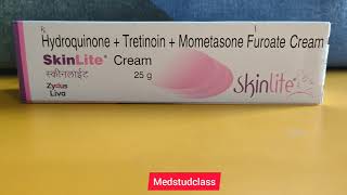 Skinlite cream hydroquinone tretinoin mometasone [upl. by Lynne230]