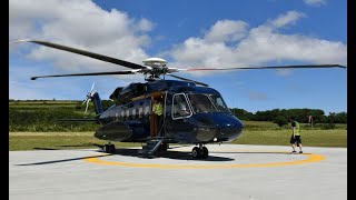 Starspeed S92A  Flight from Penzance Heliport PZE to Tresco Scilly Islands TSO UK [upl. by Tonry]