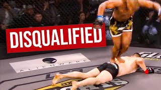 Fighters Who Got DISQUALIFIED in MMA [upl. by Kaufmann]