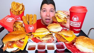 Trying Wendys New Breakfast Menu Items • MUKBANG [upl. by Doykos835]