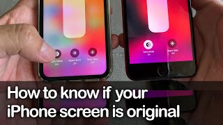 How to know if your iPhone screen is original  Apple Trade in program  True Tone Display [upl. by Eniroc]