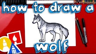 How To Draw A Realistic Wolf [upl. by Eyllek823]