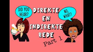 Direkte en indirekte rede Part 1 explained in English  Afrikaans FAL [upl. by Petigny]