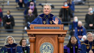 2021 Notre Dame Commencement Jimmy Dunnes Address [upl. by Edgerton]