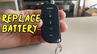 How To Replace Battery  Viper 7656V Key Fob [upl. by Nirot548]