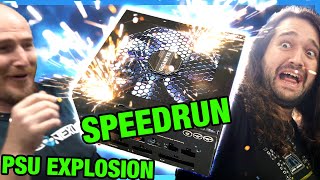 Speedrun Gigabyte Power Supply Explosion Biggest Failure Yet GPP750GM [upl. by Saoj]