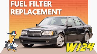 MercedesBenz W124 EClass Fuel Filter Replacement [upl. by Lenhart610]