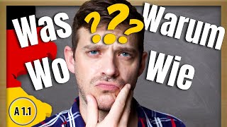 Basic German Question Words  All A1 Question Words You Need to Know [upl. by Ayyidas587]