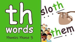 th Words  Blending Phonics Phase 3 [upl. by Lindblad]