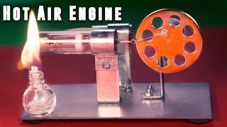 How to make A HOT AIR STIRLING ENGINE at home  DIY Science Project IDEA [upl. by Stets164]