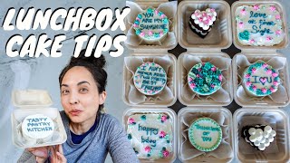 TOP TIPS FOR LUNCHBOX CAKES  MINI CAKES [upl. by Jung]