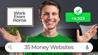 35 Easy Websites To Make Money Online Work From Home Jobs [upl. by Chapel]