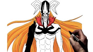 How To Draw Ichigo Hollow  Step By Step  Bleach [upl. by Bury]