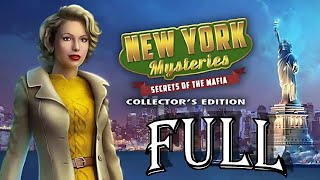 New York Mysteries 1 Secrets of the Mafia Full Walkthrough Collectors Edition  ElenaBionGames [upl. by Bluefield]