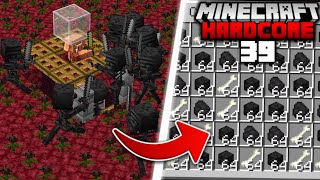 I Built a Wither Skeleton FARM in Minecraft Hardcore 39 [upl. by Assirrec]