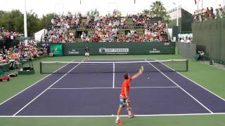 Roger Federer Practice 2014 BNP Paribas Open Part 2 [upl. by Schiro]