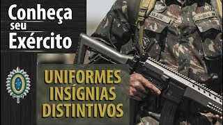 Uniformes Insígnias e Distintivos do Exército [upl. by Dyoll]