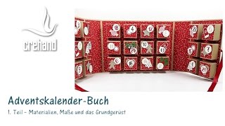 DIYAdventskalender selbst gestalten Teil 1 mit crehand und Stampin‘ Up [upl. by Ieluuk151]