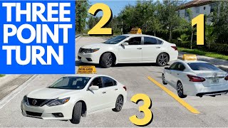 3 POINT TURN STEP BY STEP [upl. by Dannon]