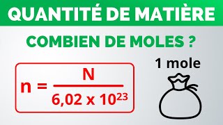 Comment calculer le nombre de MOLES   PhysiqueChimie lycée [upl. by Callum]