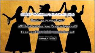 The Schuyler Sisters Karaoke from Hamilton the Musical with Lyrics [upl. by Galliett897]