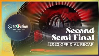 OFFICIAL RECAP Second SemiFinal Running Order  Eurovision Song Contest 2022 [upl. by Horodko767]