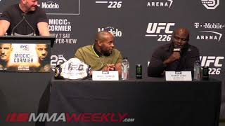 Derrick Lewis Has Beef with Daniel Cormier UFC 226 Presser [upl. by Hepsiba885]