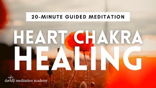 20 Minute Guided Meditation for Healing EMOTIONAL PAIN amp Your HEART CHAKRA  davidji [upl. by Ahseikal]