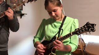 Bluegrass Instrumental Music Videos from The Brandenberger Family featuring Grandfathers Clock [upl. by Zzahc448]