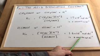 The Acid Dissociation Constant  Ka [upl. by Erlina]