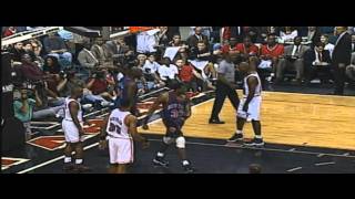 Patrick Ewing Dunks on Alonzo Mourning FULL HD [upl. by Odrahcir]