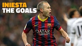 ANDRÉS INIESTA  Five goals from the archives [upl. by Aivat]