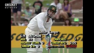 From the Vault Langer shows guts in testing debut innings [upl. by Geithner]