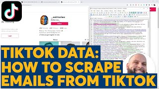 TikTok Data  How To Scrape Emails From TikTok [upl. by Anwahsad523]