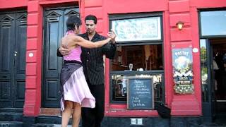 Tango Dancing in Streets of La Boca Buenos Aires Argentina [upl. by Arak511]