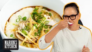 How To Classic Chicken Congee At Home ❤️  CookWithMe  Marions Kitchen [upl. by Norb]