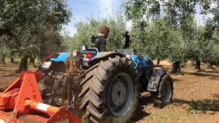 Landini Rex 100 Gt freza olive Greece 2018 HD [upl. by Astra684]