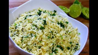 Incredible Cilantro Lime Rice MeatFreeMonday  CaribbeanPotcom [upl. by Erasaec]