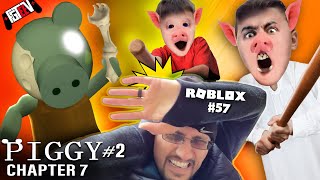 ROBLOX PIGGYs DAD vs FGTEEV Escape Chapter 7 Metro Peppa Granny Gameplay  Skit 57 [upl. by Grekin]